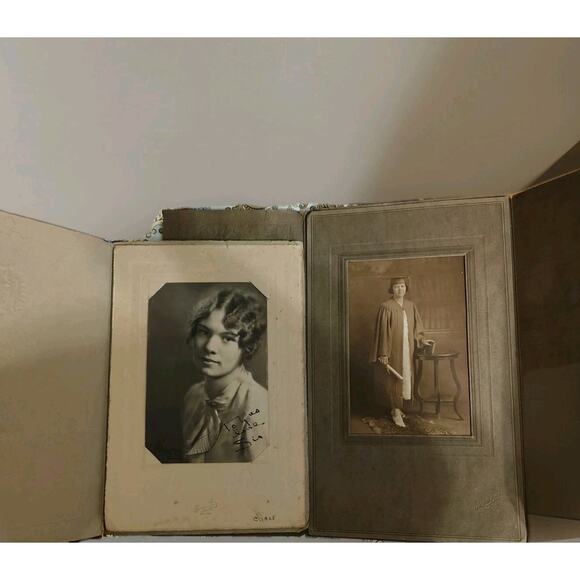Other - 2 Antique Photos Beautiful Ladies 1920's Ephemera